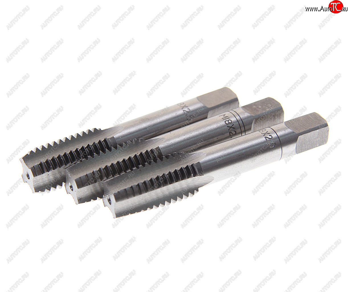 1 299 р. Метчик М18x2.5мм комплект 3шт. в пластиковом футляре ROCKFORCE ROCKFORCE rf-tap18x2.5  с доставкой в г. Кемерово