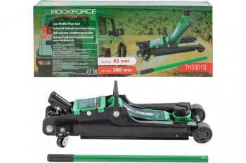 8 749 р. Домкрат подкатной 3т 85-380мм низкопрофильный ROCKFORCE ROCKFORCE rf-th33010  с доставкой в г. Кемерово. Увеличить фотографию 1