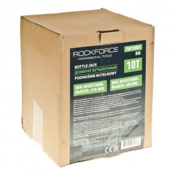 9 349 р. Домкрат бутылочный 10т 210-520мм 2-х плунжерный ROCKFORCE ROCKFORCE rf-th810001big  с доставкой в г. Кемерово. Увеличить фотографию 3