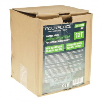 12 449 р. Домкрат бутылочный 12т 235-500мм 2-х плунжерный ROCKFORCE ROCKFORCE rf-th812001big  с доставкой в г. Кемерово. Увеличить фотографию 3