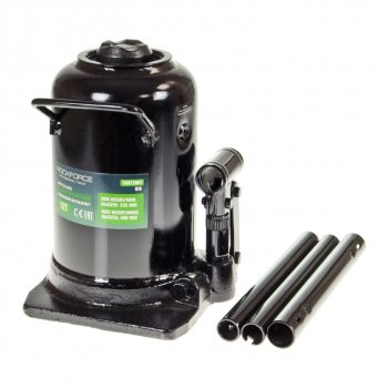 12 449 р. Домкрат бутылочный 12т 235-500мм 2-х плунжерный ROCKFORCE ROCKFORCE rf-th812001big  с доставкой в г. Кемерово. Увеличить фотографию 1