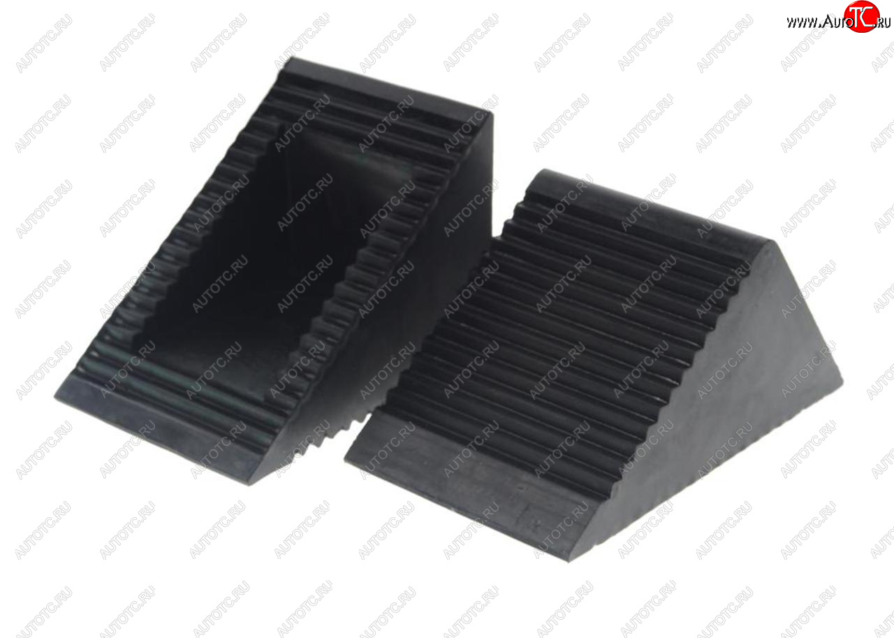 1 179 р. Упор противооткатный резиновый 130х80х65мм 2шт. ROCKFORCE ROCKFORCE rf-trf3301  с доставкой в г. Кемерово