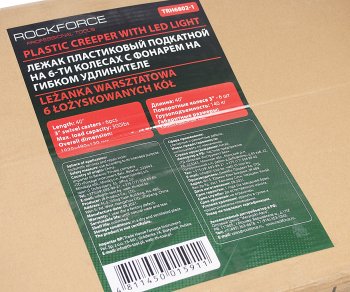 4 749 р. Тележка подкатная для ремонта автомобиля пластиковая ROCKFORCE ROCKFORCE rf-trh6802-1  с доставкой в г. Кемерово. Увеличить фотографию 5