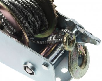 3 199 р. Лебедка барабанная 0.45т L=10м тросовая ROCKFORCE ROCKFORCE rf-trt1101c  с доставкой в г. Кемерово. Увеличить фотографию 4