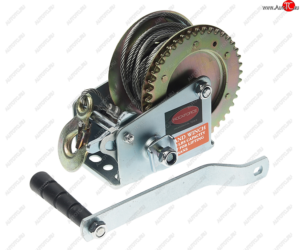 3 199 р. Лебедка барабанная 0.45т L=10м тросовая ROCKFORCE ROCKFORCE rf-trt1101c  с доставкой в г. Кемерово