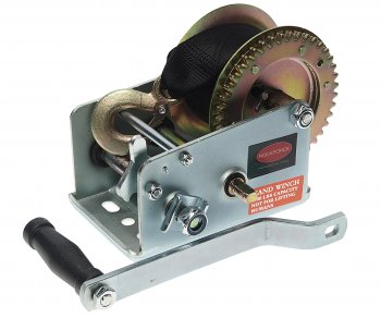 5 399 р. Лебедка барабанная 1.3т L=10м ленточная ROCKFORCE ROCKFORCE rf-trt1301s  с доставкой в г. Кемерово. Увеличить фотографию 1