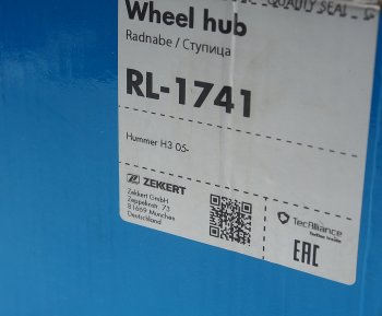 10 799 р. Ступица HUMMER H3 (05-) передняя с подшипником ZEKKERT ZEKKERT rl1741  с доставкой в г. Кемерово. Увеличить фотографию 4