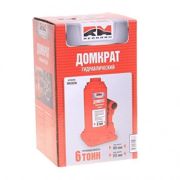1 999 р. Домкрат бутылочный 6т 185-355мм REDMARK REDMARK rm20206  с доставкой в г. Кемерово. Увеличить фотографию 2