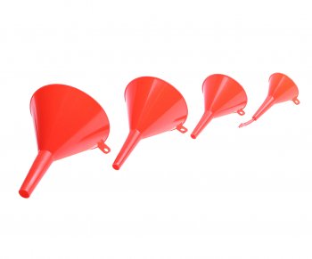 102 р. Воронка 50, 75, 95, 115мм пластиковая 4 предмета REDMARK REDMARK rm834  с доставкой в г. Кемерово. Увеличить фотографию 2