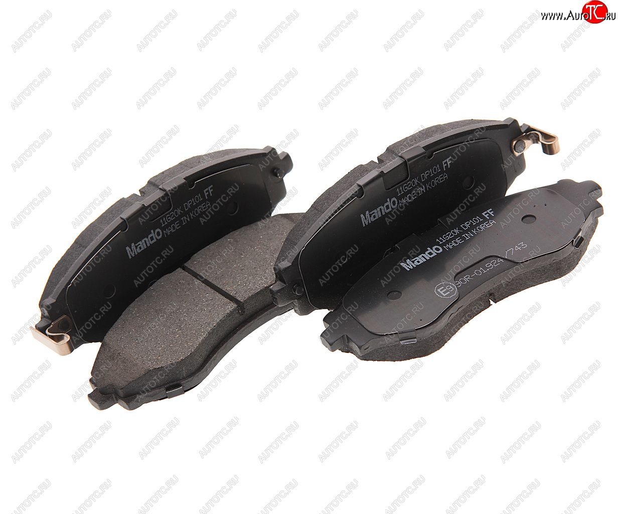 1 199 р. Колодки тормозные DAEWOO Nexia,Nubira CHEVROLET Lacetti (03-) передние (4шт.) MANDO MANDO rmpd08ns  с доставкой в г. Кемерово