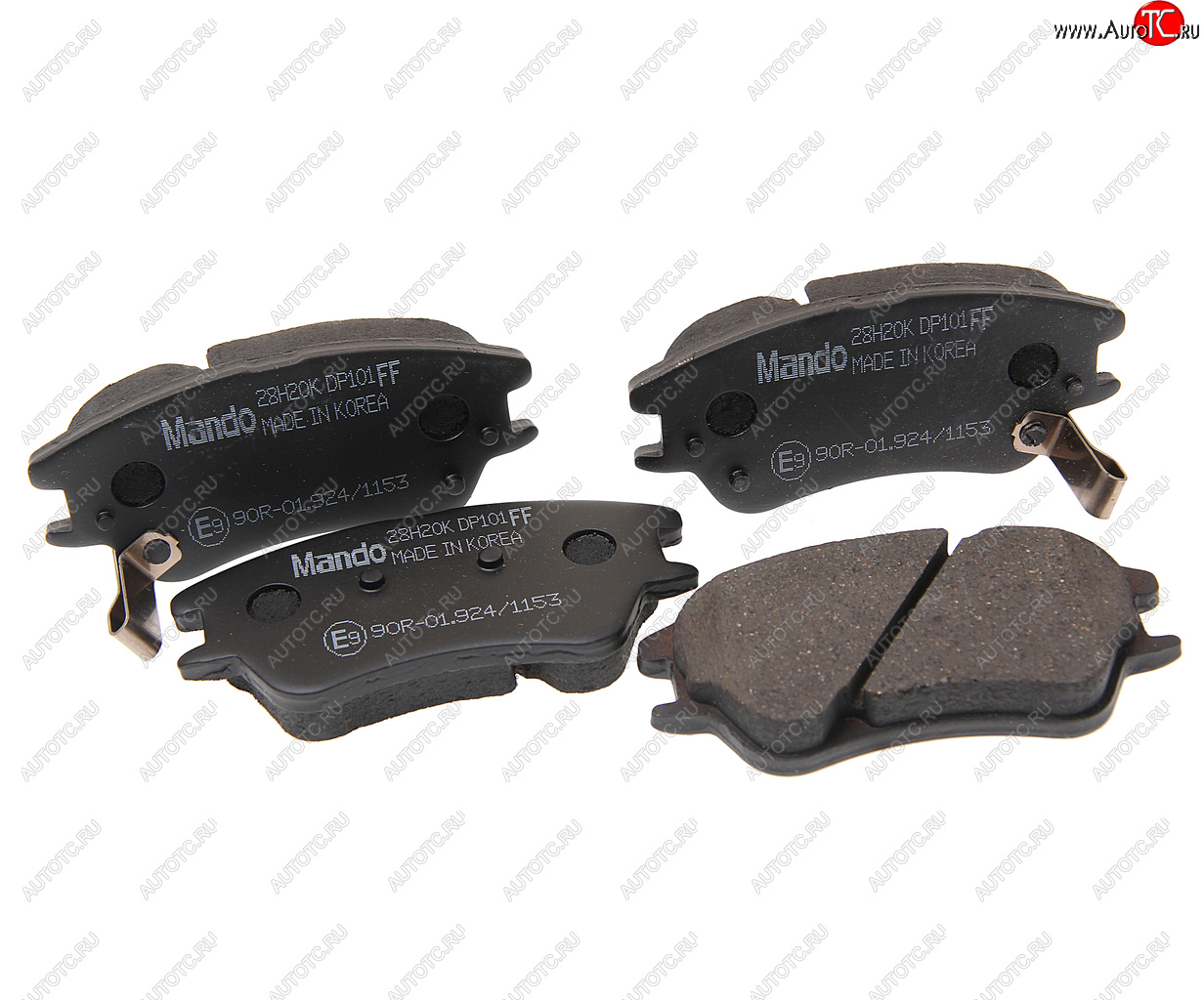 759 р. Колодки тормозные HYUNDAI Atos (05-) передние (4шт.) MANDO MANDO rmpk22  с доставкой в г. Кемерово