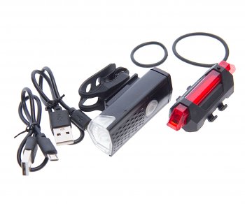 999 р. Фонарь велосипедный набор USB кабель с аккумулятором 480mAh Led NO NAME rpl-2255dc-918  с доставкой в г. Кемерово. Увеличить фотографию 1