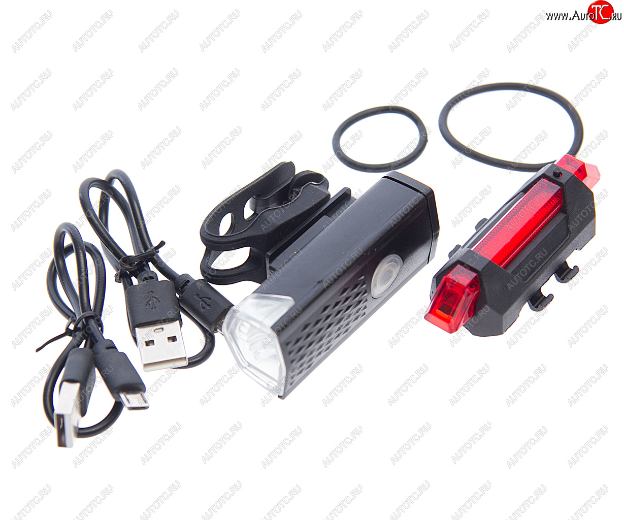 999 р. Фонарь велосипедный набор USB кабель с аккумулятором 480mAh Led NO NAME rpl-2255dc-918  с доставкой в г. Кемерово