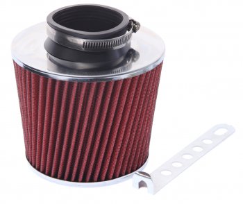 1 399 р. Фильтр воздушный PRO SPORT TORNADO красный хром широкий d=70 PRO SPORT rs-00126  с доставкой в г. Кемерово. Увеличить фотографию 2