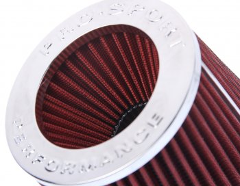 1 399 р. Фильтр воздушный PRO SPORT TORNADO красный хром широкий d=70 PRO SPORT rs-00126  с доставкой в г. Кемерово. Увеличить фотографию 3