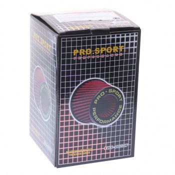 1 379 р. Фильтр воздушный PRO SPORT компакт угловой красный хром d=70 PRO SPORT rs-00769  с доставкой в г. Кемерово. Увеличить фотографию 4