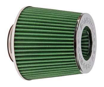 1 149 р. Фильтр воздушный PRO SPORT MEGA FLOW зеленый хром d=70 PRO SPORT rs-03565  с доставкой в г. Кемерово. Увеличить фотографию 1