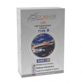 2 259 р. Лампа светодиодная 12V H27 PG13 5000Lm (2шт.) Type R RECARVER RECARVER rtrled50h27-2  с доставкой в г. Кемерово. Увеличить фотографию 3