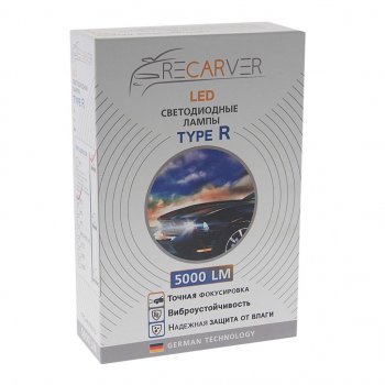 2 699 р. Лампа светодиодная 12V H3 PK22s 5000Lm (2шт.) Type R RECARVER RECARVER rtrled50h3-2 RECARVER rtrled50h3-2  с доставкой в г. Кемерово. Увеличить фотографию 3
