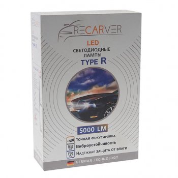 2 799 р. Лампа светодиодная 12V HB3 P20d 5000Lm (2шт.) Type R RECARVER RECARVER rtrled50hb3-2canbus  с доставкой в г. Кемерово. Увеличить фотографию 3