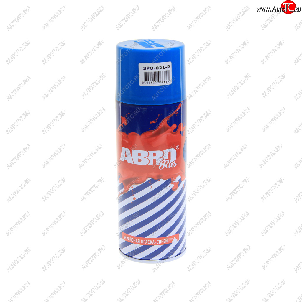 255 р. Краска синяя аэрозоль 520мл Rus ABRO ABRO rus spo-021-r  с доставкой в г. Кемерово