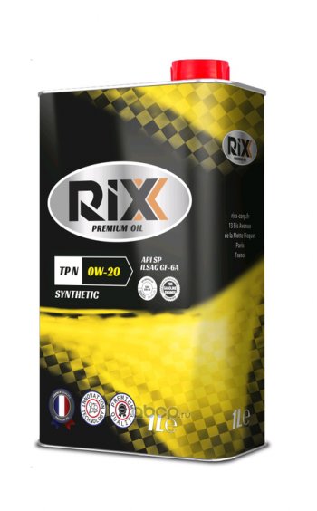 859 р. Масло моторное TP N SP 0W20 синт.1л RIXX RIXX rx0001tpn RIXX rx0001tpn  с доставкой в г. Кемерово. Увеличить фотографию 1