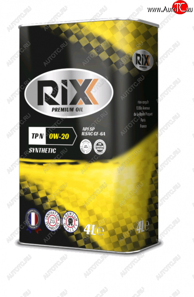 3 299 р. Масло моторное TP N SP 0W20 синт.4л RIXX RIXX rx0002tpn RIXX rx0002tpn  с доставкой в г. Кемерово