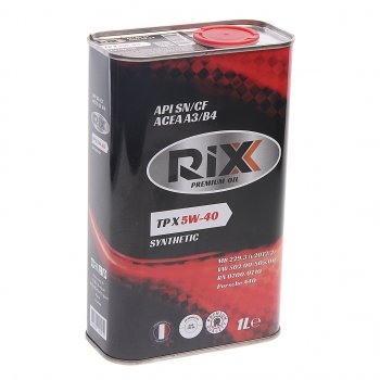 829 р. Масло моторное TP X SN/CF 5W40 синт.1л RIXX RIXX rx0006tpx RIXX rx0006tpx  с доставкой в г. Кемерово. Увеличить фотографию 1
