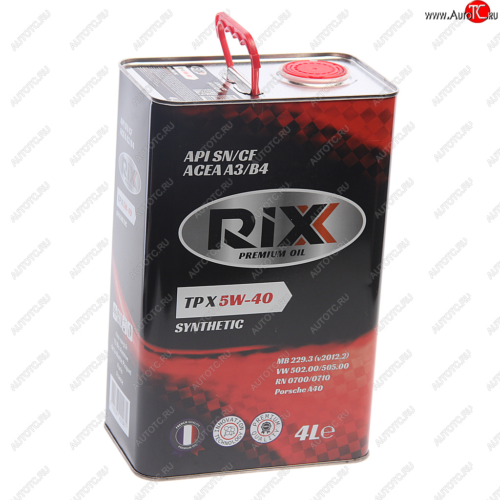 2 669 р. Масло моторное TP X SN/CF 5W40 синт.4л RIXX RIXX rx0007tpx RIXX rx0007tpx  с доставкой в г. Кемерово