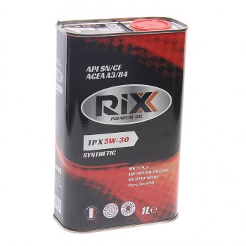 689 р. Масло моторное TP X SN/CF А3/В4 5W30 синт.1л RIXX RIXX rx0011tpx RIXX rx0011tpx  с доставкой в г. Кемерово. Увеличить фотографию 1