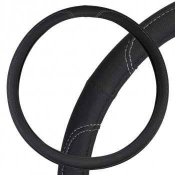 899 р. Оплетка руля (XXXL) 46-48см экокожа черно-серая SKYWAY SKYWAY s01102493  с доставкой в г. Кемерово. Увеличить фотографию 1