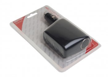 699 р. Разветвитель прикуривателя 2-х гнездовой 12V 1USB SKYWAY SKYWAY s02301010  с доставкой в г. Кемерово. Увеличить фотографию 2