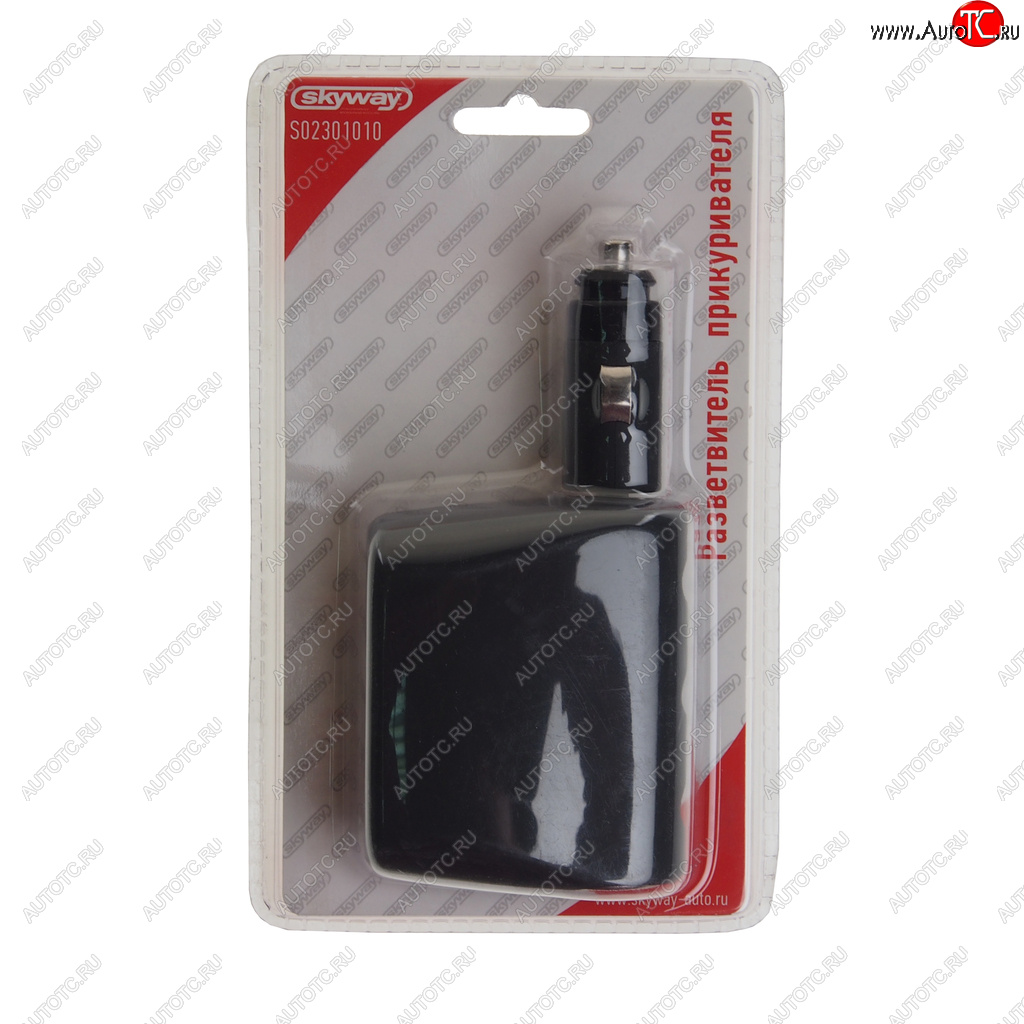699 р. Разветвитель прикуривателя 2-х гнездовой 12V 1USB SKYWAY SKYWAY s02301010  с доставкой в г. Кемерово