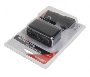 769 р. Разветвитель прикуривателя 2-х гнездовой 12V 1USB SKYWAY SKYWAY s02301016  с доставкой в г. Кемерово. Увеличить фотографию 2