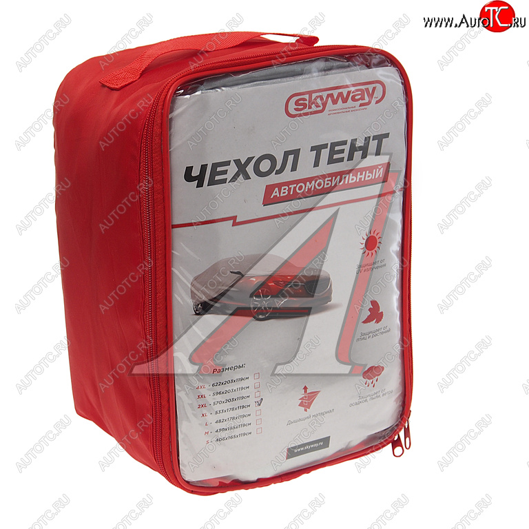 3 499 р. Тент на автомобиль (XL) 533х178х119см SKYWAY SKYWAY s04401004  с доставкой в г. Кемерово