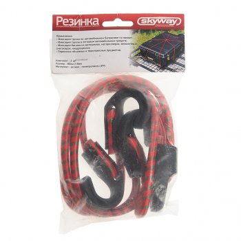 248 р. Жгут крепления груза эластичный 0.8мх8мм (2шт.) SKYWAY SKYWAY s06001010  с доставкой в г. Кемерово. Увеличить фотографию 1