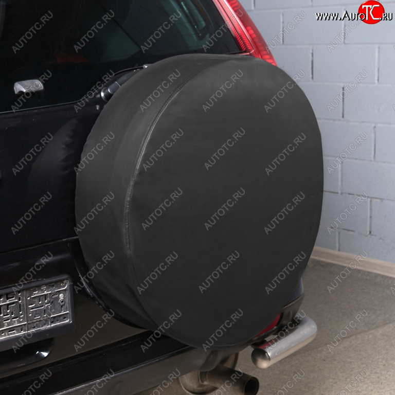 979 р. Чехол на запасное колесо R-15 d=67см экокожа черный SKYWAY SKYWAY s06301045  с доставкой в г. Кемерово