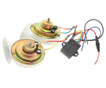 1 389 р. Сигнал звуковой 12V 410510Hz 18 мелодий комплект 2шт. SKYWAY SKYWAY s07601017  с доставкой в г. Кемерово. Увеличить фотографию 2