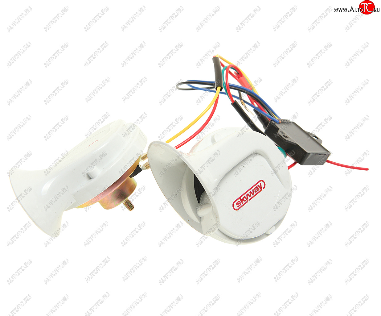 1 389 р. Сигнал звуковой 12V 410510Hz 18 мелодий комплект 2шт. SKYWAY SKYWAY s07601017  с доставкой в г. Кемерово