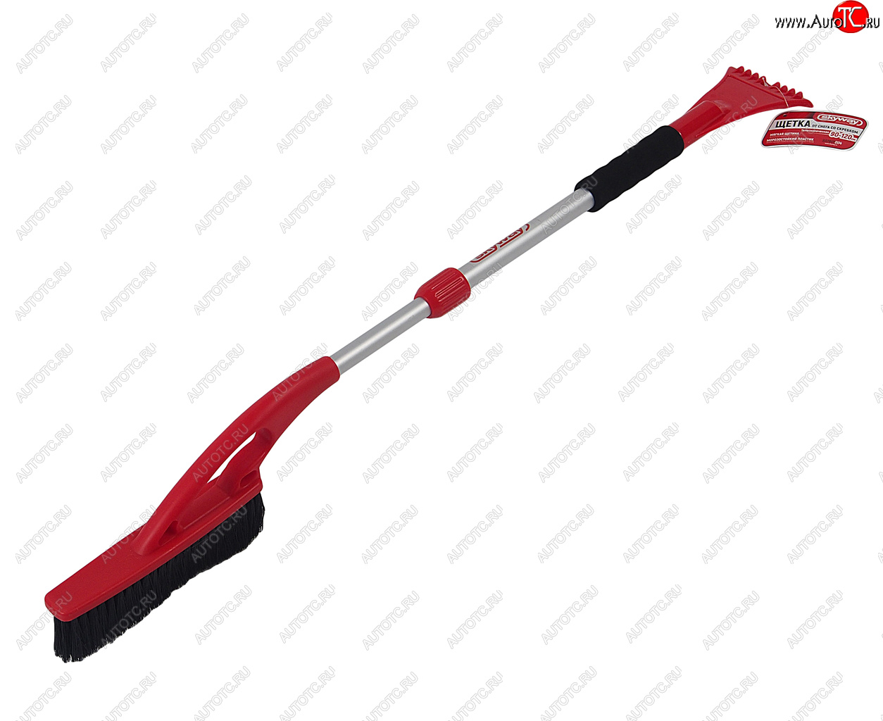 769 р. Щетка со скребком телескопическая 90-120см красно-черная SKYWAY SKYWAY s07801004  с доставкой в г. Кемерово