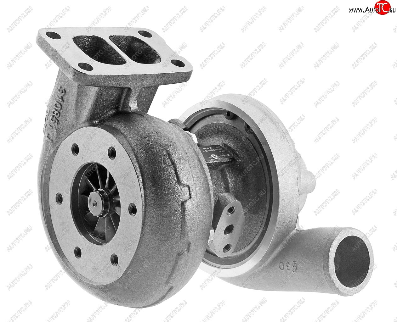51 899 р. Турбокомпрессор КАМАЗ дв.ЕВРО-2 левый (6 шп.) BORG WARNER № BORG WARNER s2b 314448  с доставкой в г. Кемерово
