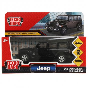 919 р. Модель автомобиля JEEP Sahara металлическая ТЕХНОПАРК ТЕХНОПАРК sahara 5d-12-bk  с доставкой в г. Кемерово. Увеличить фотографию 1