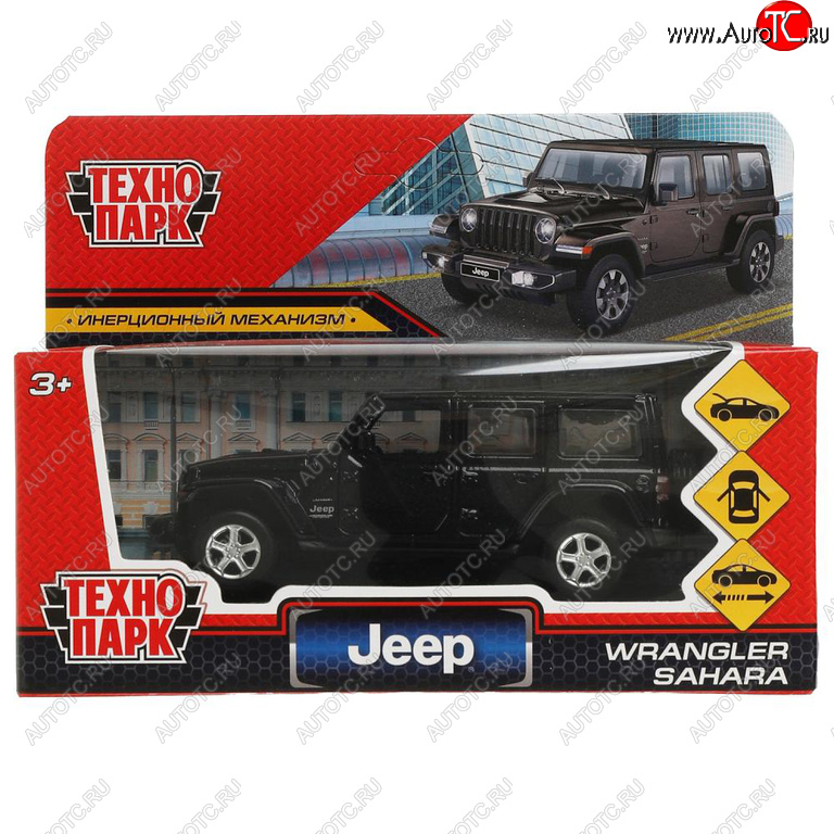 919 р. Модель автомобиля JEEP Sahara металлическая ТЕХНОПАРК ТЕХНОПАРК sahara 5d-12-bk  с доставкой в г. Кемерово