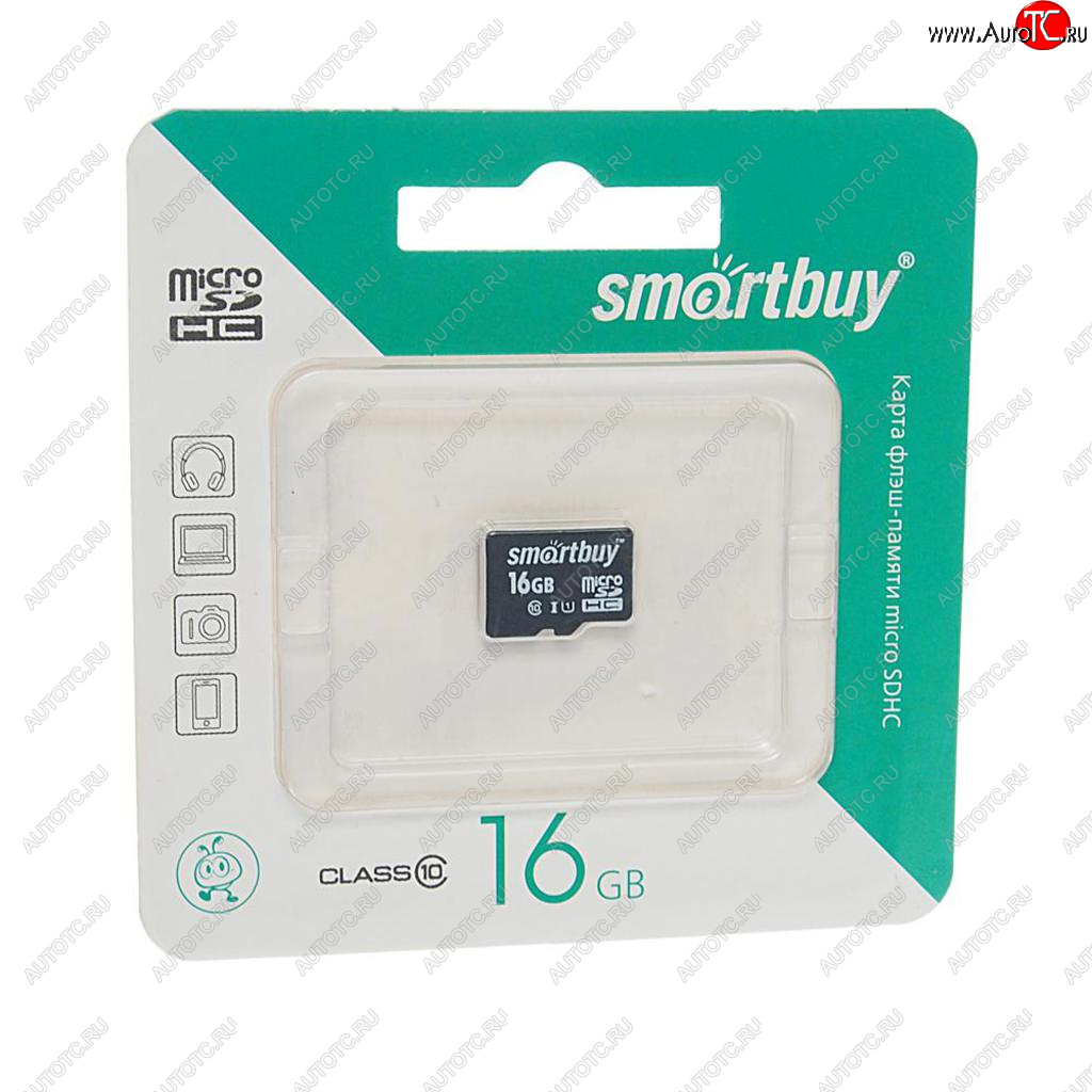 359 р. Карта памяти 16GB MicroSD class 10 SMART BUY SMART BUY sb16gbsdcl10-00  с доставкой в г. Кемерово