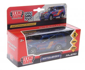 829 р. Модель автомобиля MITSUBISHI Pajero металлическая ТЕХНОПАРК ТЕХНОПАРК sb-17-61-mp-s-wb  с доставкой в г. Кемерово. Увеличить фотографию 1