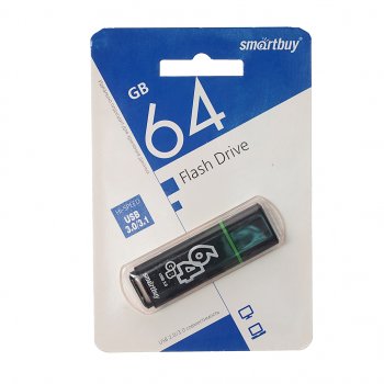 499 р. Карта памяти USB 64GB SMART BUY SMART BUY sb64gbgs-dg  с доставкой в г. Кемерово. Увеличить фотографию 1