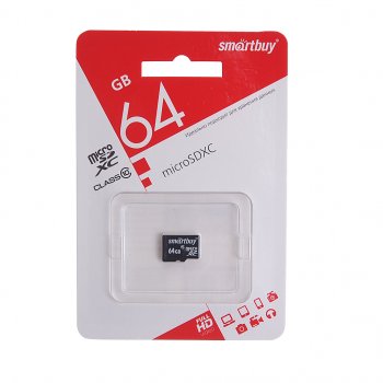 389 р. Карта памяти 64GB MicroSD class 10 SMART BUY SMART BUY sb64gbsdcl10-00le  с доставкой в г. Кемерово. Увеличить фотографию 1