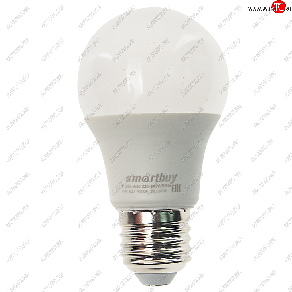 73 р. Лампа светодиодная E27 A60 7W (60W) 220V холодный SMART BUY SMART BUY sbl-a60-07-40k-e27-n  с доставкой в г. Кемерово