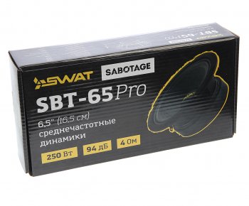 3 999 р. Колонки-мидбас 6 (16см) 125Вт SWAT SWAT sbt-65pro SWAT sbt-65pro  с доставкой в г. Кемерово. Увеличить фотографию 4