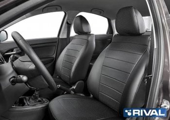 5 999 р. Авточехлы HYUNDAI Elantra седан (16-) экокожа черные комплект RIVAL RIVAL sc.2306.1 RIVAL sc.2306.1  с доставкой в г. Кемерово. Увеличить фотографию 2